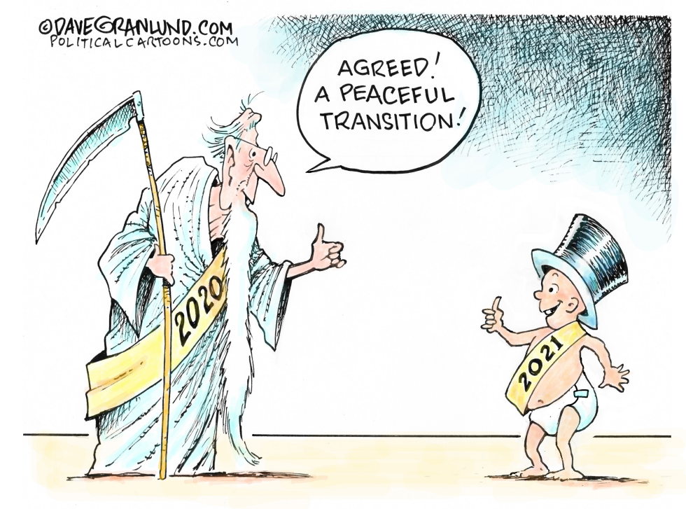 New Year peaceful transition 2020-2021