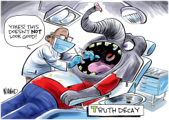 GOP HAVE TRUTH DECAY by Dave Whamond