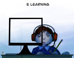 ONLINE EDUCATION  by Emad Hajjaj