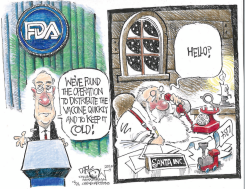 DISTRIBUTING THE VACCINE by John Darkow