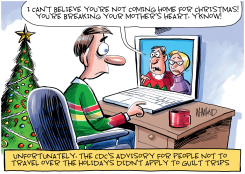 CHRISTMAS TRAVEL by Dave Whamond
