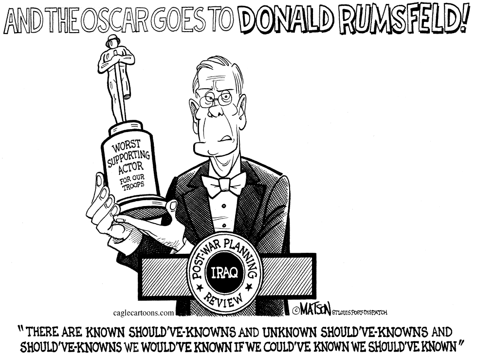  RUMSFELD WINS OSCAR by RJ Matson