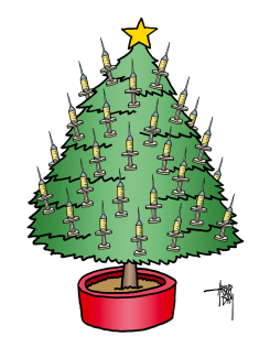 CHRISTMAS AND VACCINATION by Arend van Dam