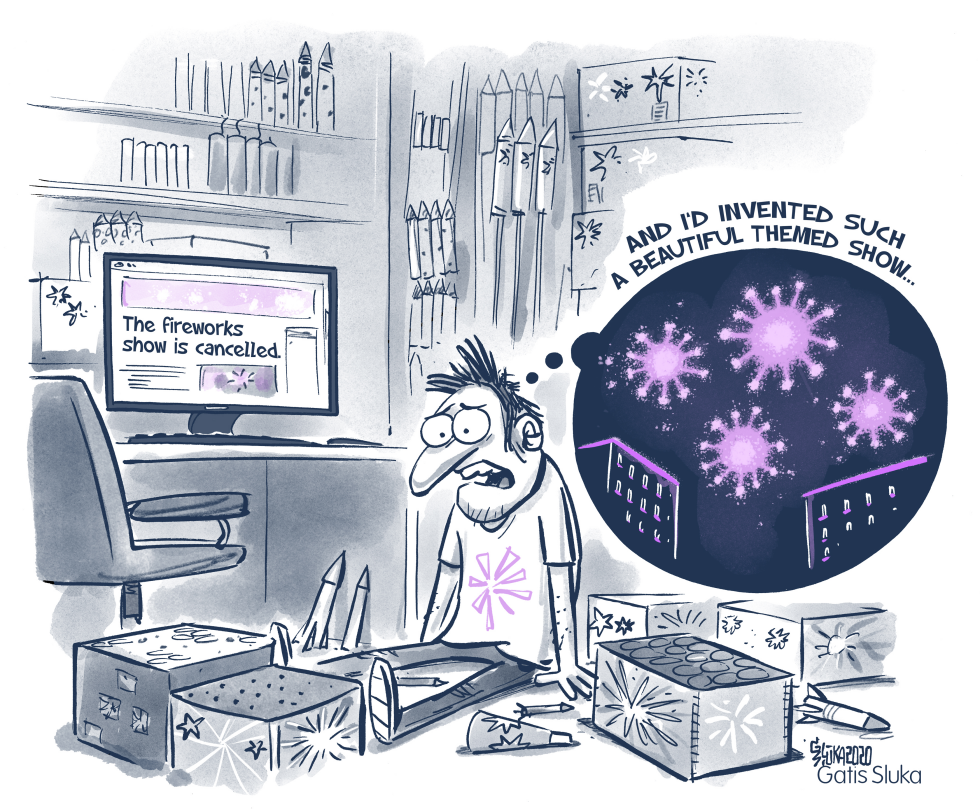 The fireworks show