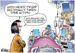 TRUMP ENDS SHOWERHEADS' GRIP ON AMERICA by Dave Whamond