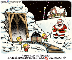 TRUMP BRINGS BACK COAL by Rick McKee