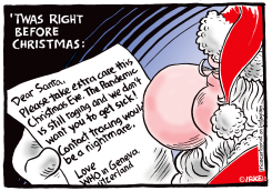 TWAS RIGHT BEFORE CHRISTMAS by Ingrid Rice