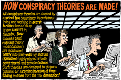 HOW CONSPIRACY THEORIES ARE MADE by Monte Wolverton