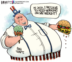 NEW YEARS RESOLUTION by Rick McKee