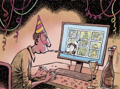 HAPPIER YEAR 2021  by Patrick Chappatte