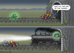 LIGHT AT THE END OF THE TUNNEL by Marian Kamensky
