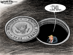 TRUMP'S NEW DEPTHS by Kevin Siers