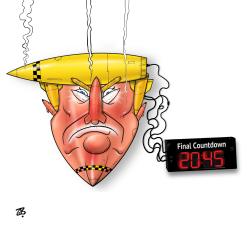 TRUMP’S FINAL COUNTDOWN  by Emad Hajjaj