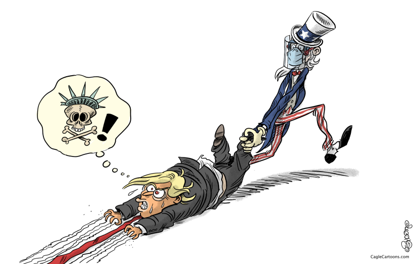 Trump is leaving