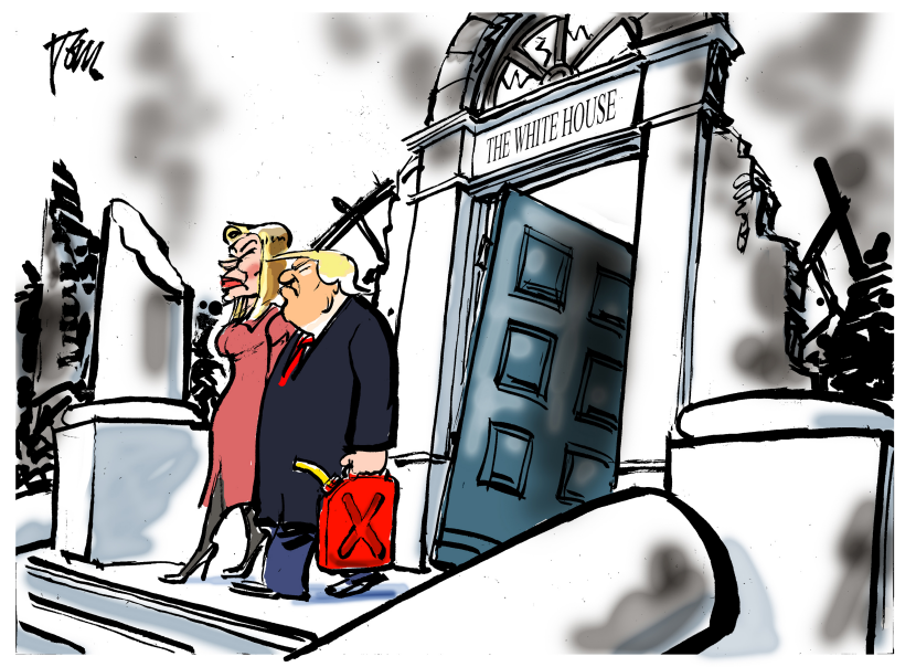 Trump departure
