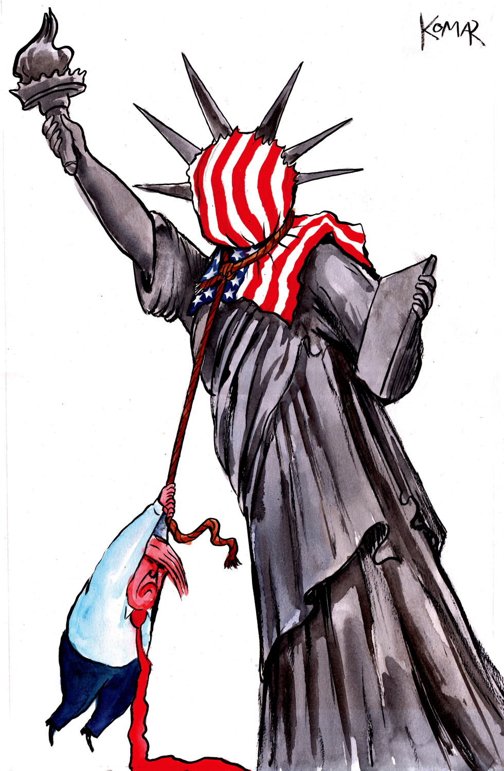 Trump topples Liberty