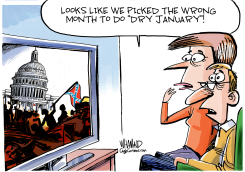 DRY JANUARY by Dave Whamond