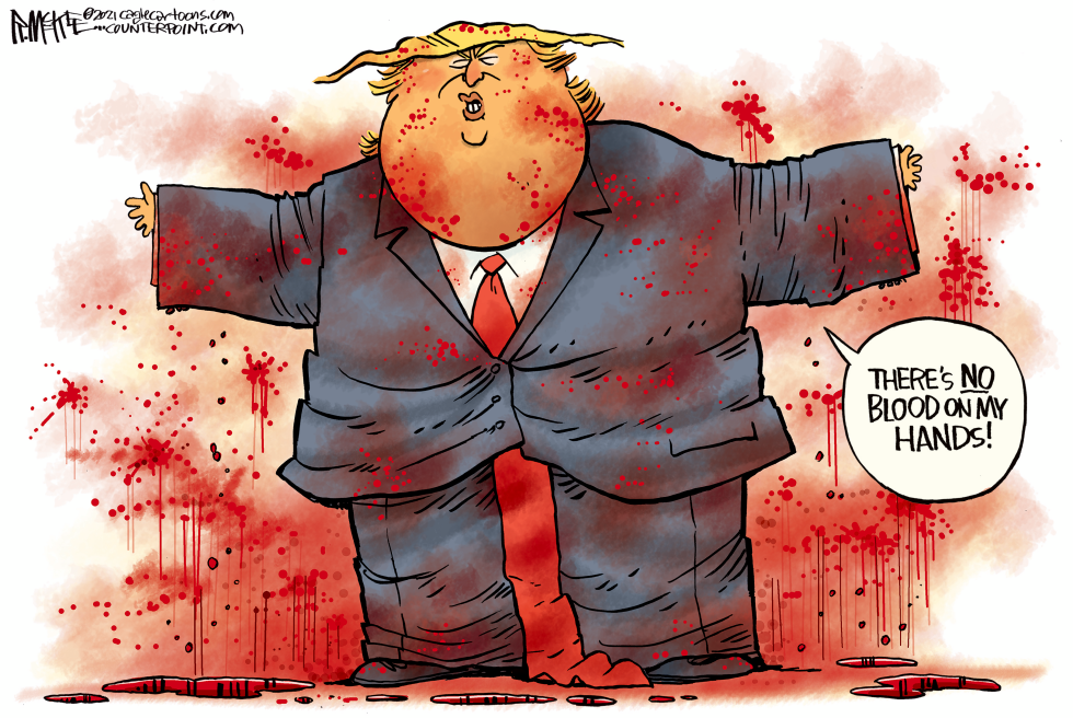 Trump No Bloody Hands