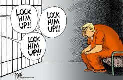 LOCK HIM UP! LOCK HIM UP! LOCK HIM UP by Bruce Plante