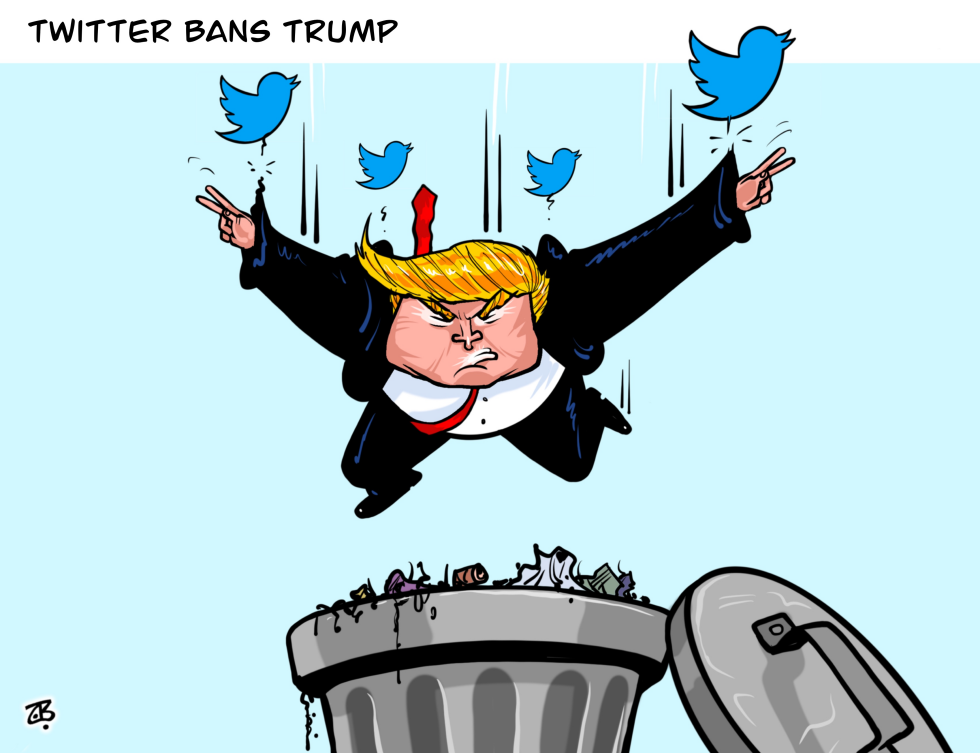 Twitter bans Trump