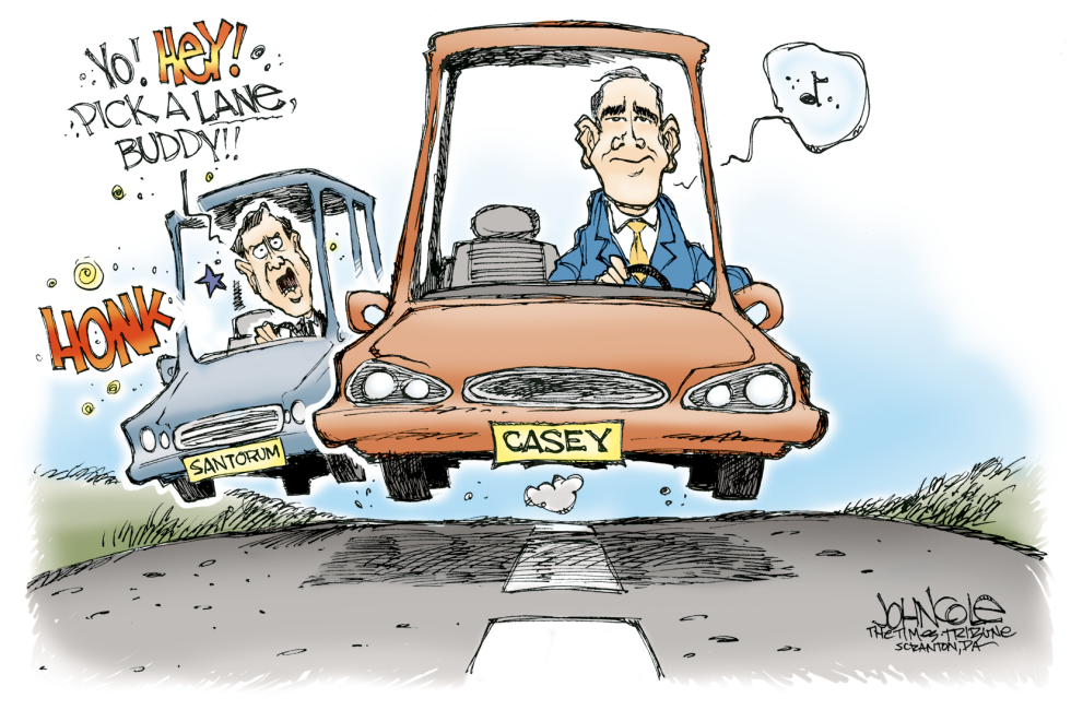 PA -- Santorum vs Casey -- color