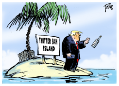 TRUMP TWITTER BAN by Tom Janssen