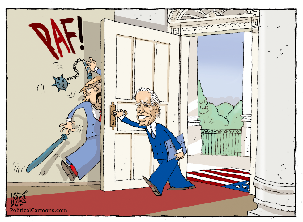 Biden enters the White House