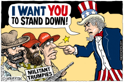 TRUMPIES STAND DOWN by Monte Wolverton