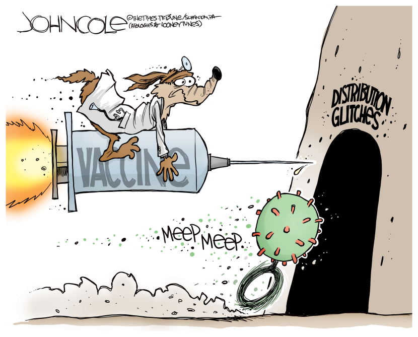 Vaccine distribution glitches