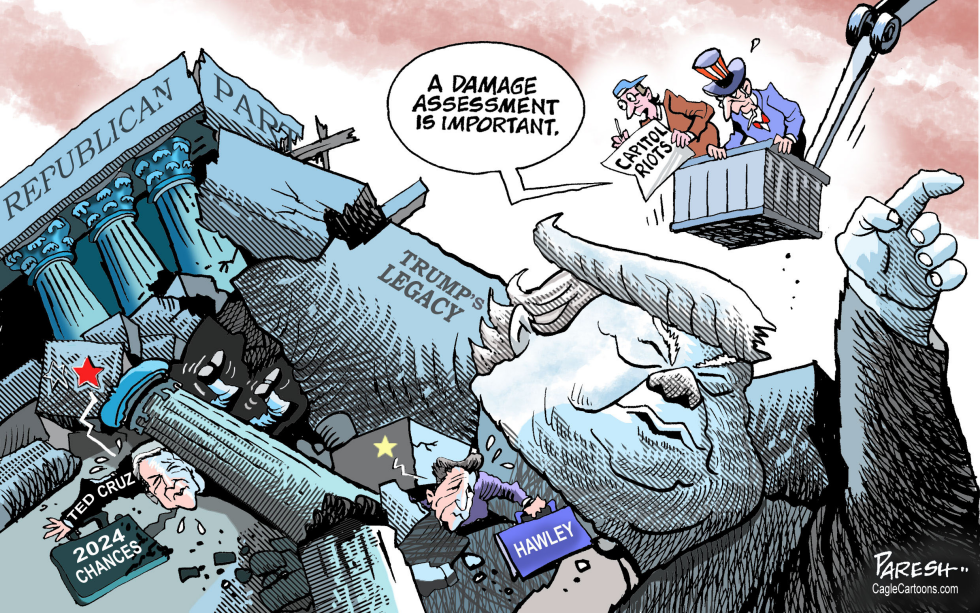 Capitol riots damage