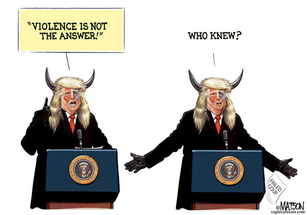 Trump Says Violence Is Not The Answer