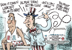 VACCINE DISTRIBUTION by Joe Heller