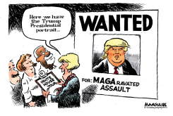 TRUMP PRESIDENTIAL PORTRAIT by Jimmy Margulies