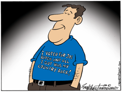 DEMOCRACY WINS by Bob Englehart