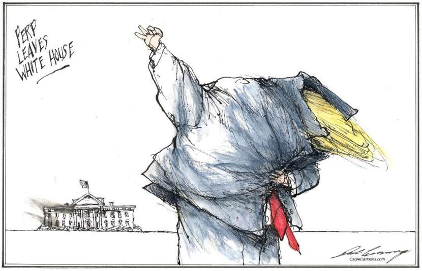 Perp Leaves White House
