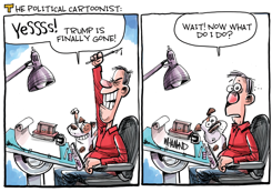 THE CARTOONIST POST TRUMP by Dave Whamond