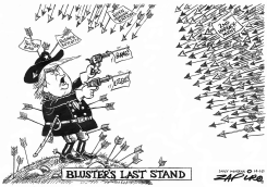 BLUSTERS LAST STAND by Zapiro