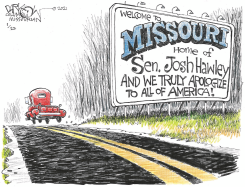 WE'RE SORRY, AMERICA by John Darkow