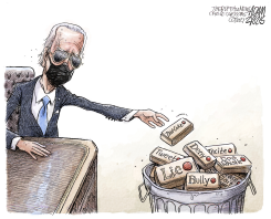 RESOLUTE DESK BUTTONS by Adam Zyglis