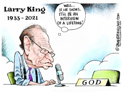 LARRY KING 1933-2021 by Dave Granlund