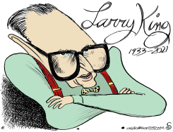 LARRY KING by Randall Enos