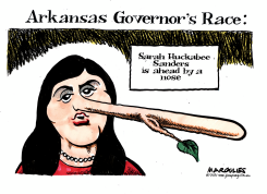 SARAH HUCKABEE SANDERS ARKANSAS GOVERNOR'S RACE by Jimmy Margulies