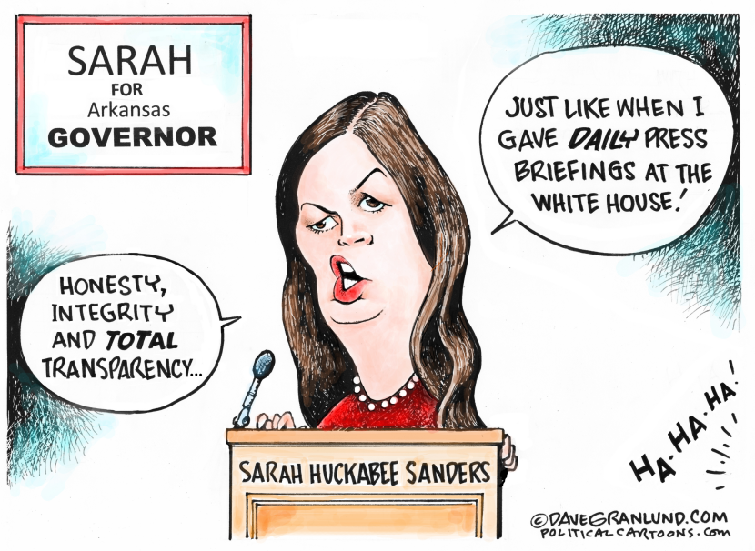 Sarah Huckabee Sanders Guv Run