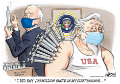 BIDEN IS VACCINATOR IN CHIEF by R.J. Matson