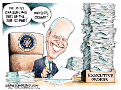 BIDEN EXECUTIVE ORDERS by Dave Granlund