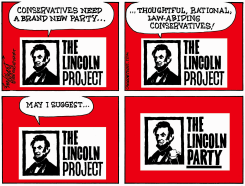 A NEW POLITICAL PARTY by Bob Englehart