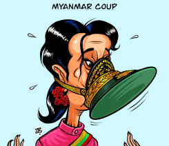 MYANMAR COUP  by Emad Hajjaj