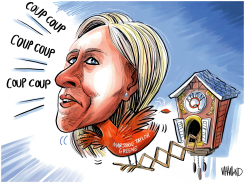 COUP COUP CLOCK by Dave Whamond