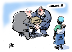 VACCINE RICH AND POOR COUNTRIES by Tom Janssen