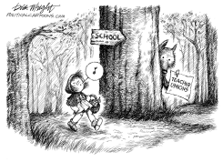 TEACHERS UNIONS - BIG BAD WOLF by Dick Wright